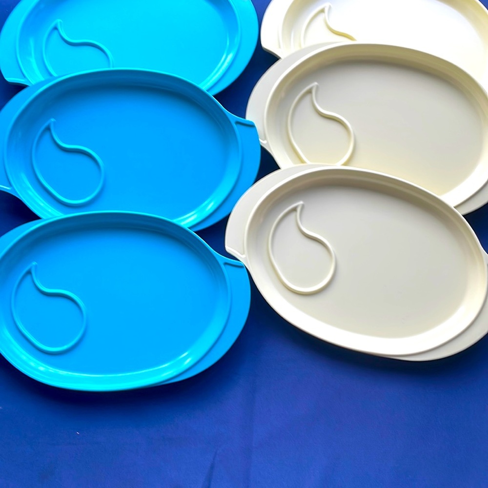 6 Vintage Boonton Made in USA trays